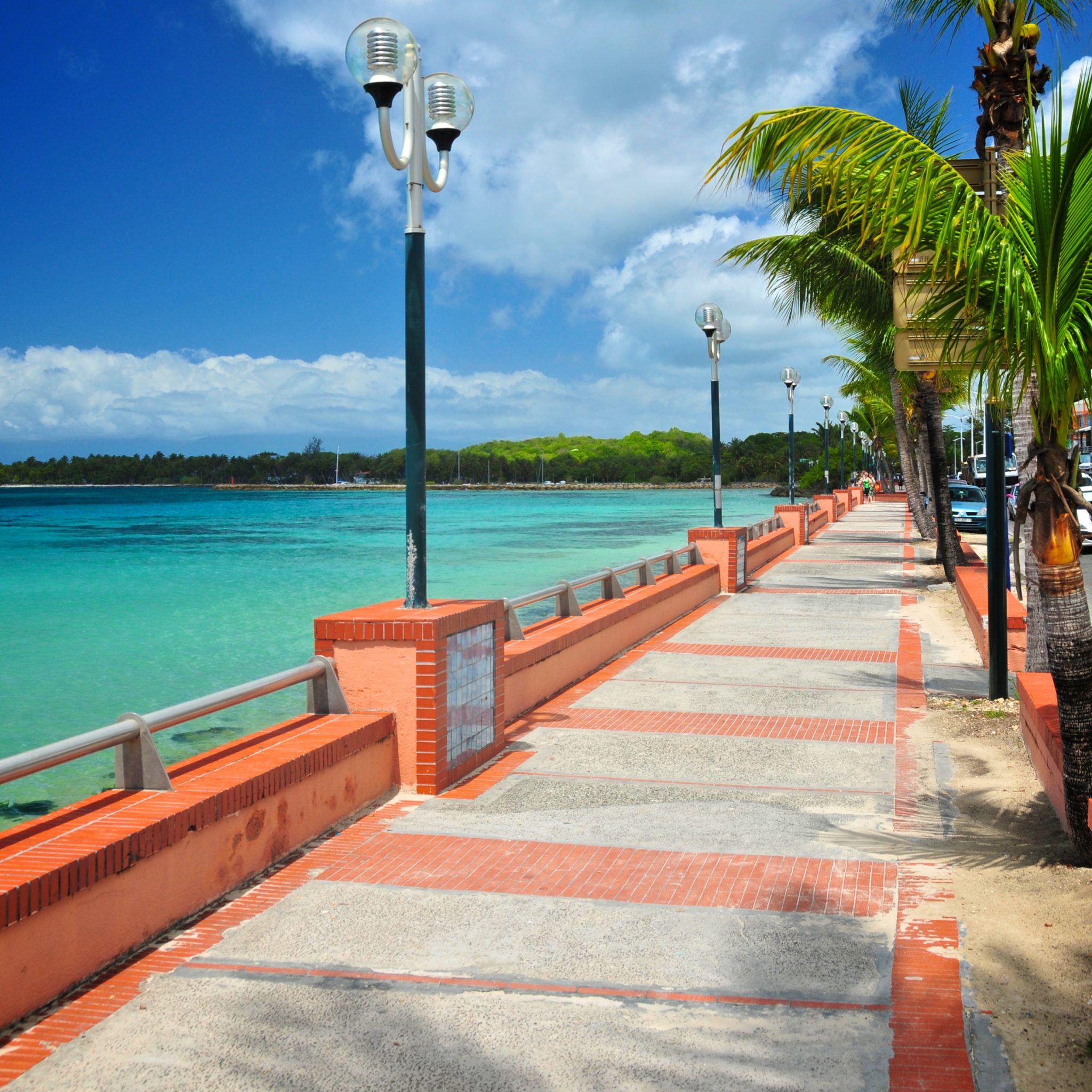 Sainte-Anne Beach walkway, Guadeloupe