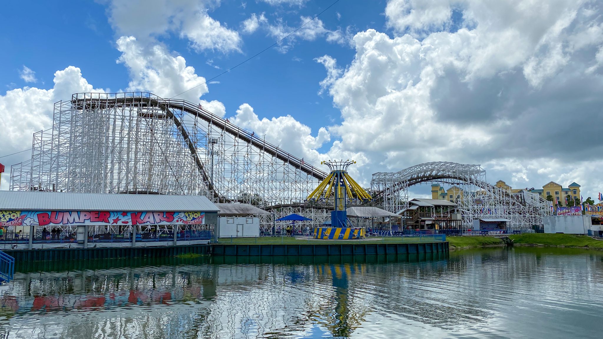 Wooden Rollercoaster at Fun Spot Orlando
