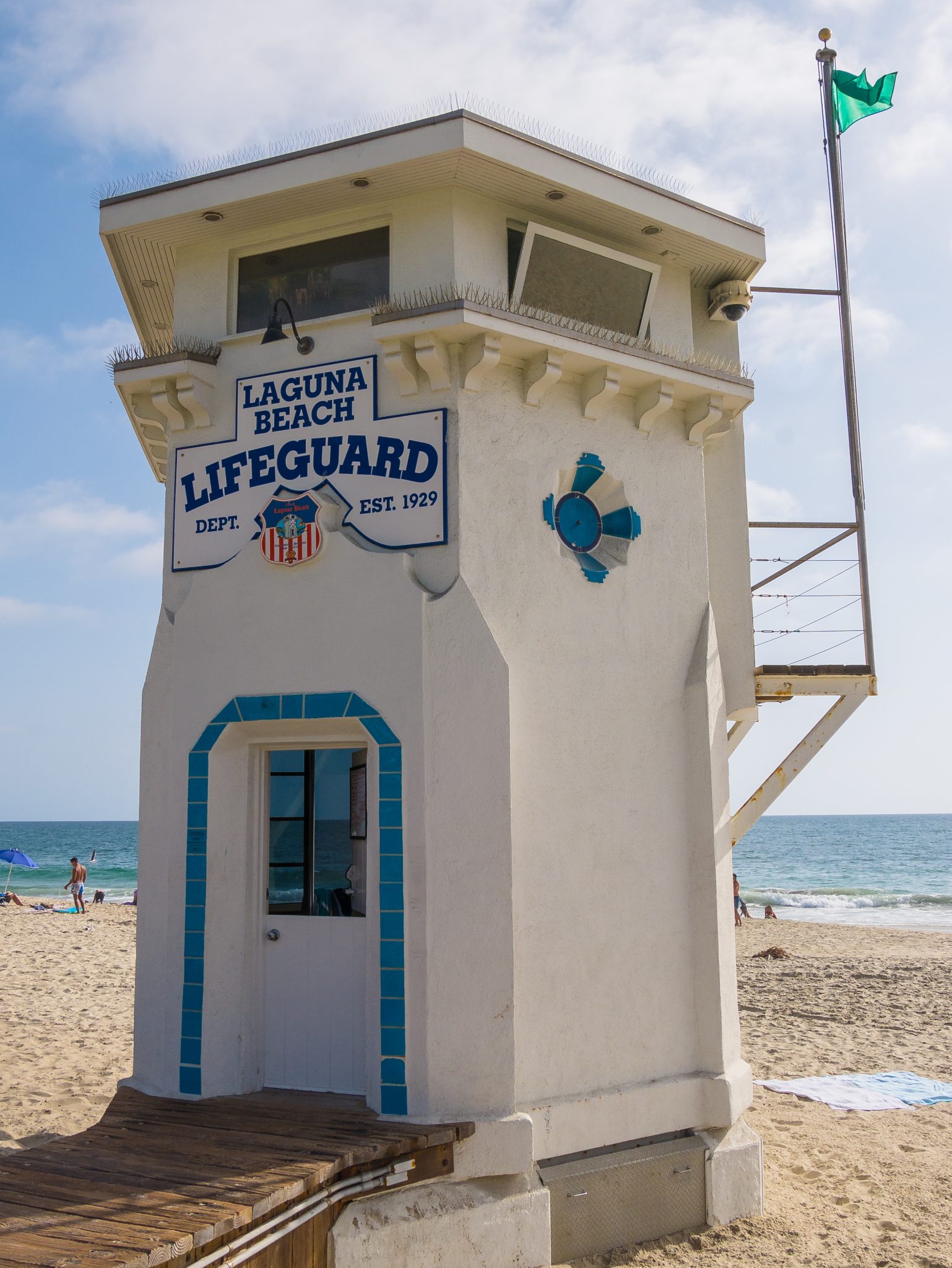 Lifeguard tower in California