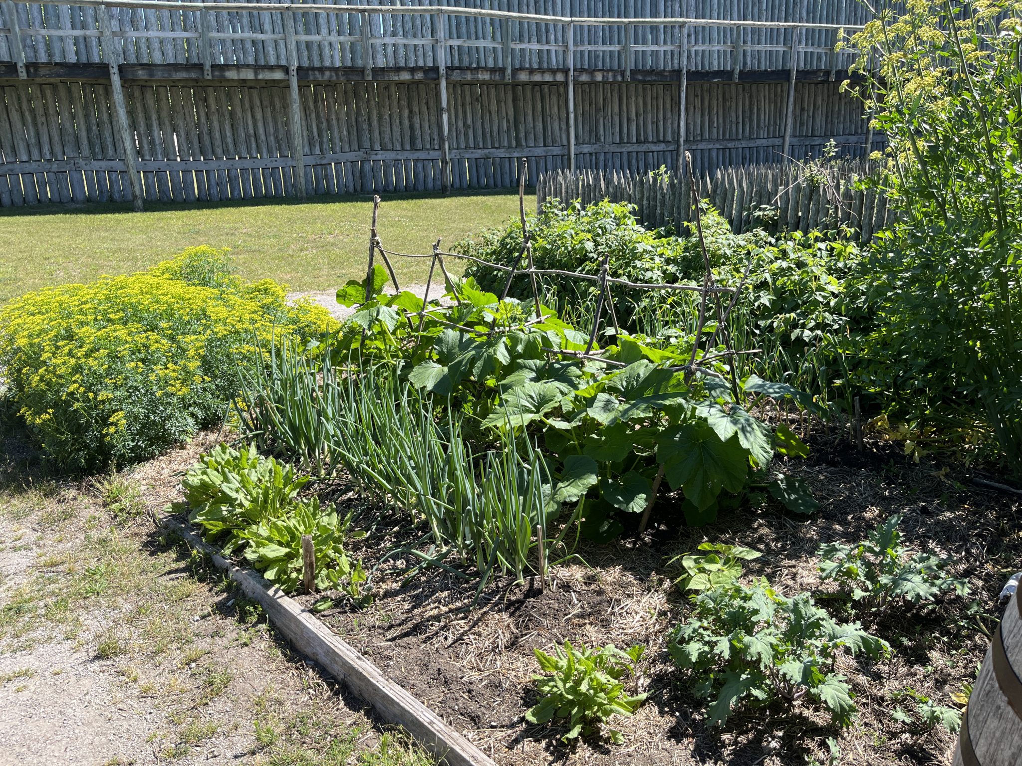Colonial style garden, Fort Michilimackinac
