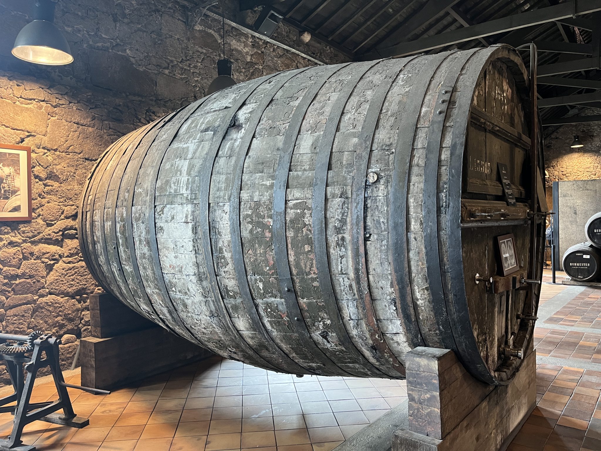 Barrel for aging port wine, Porto, Portugal