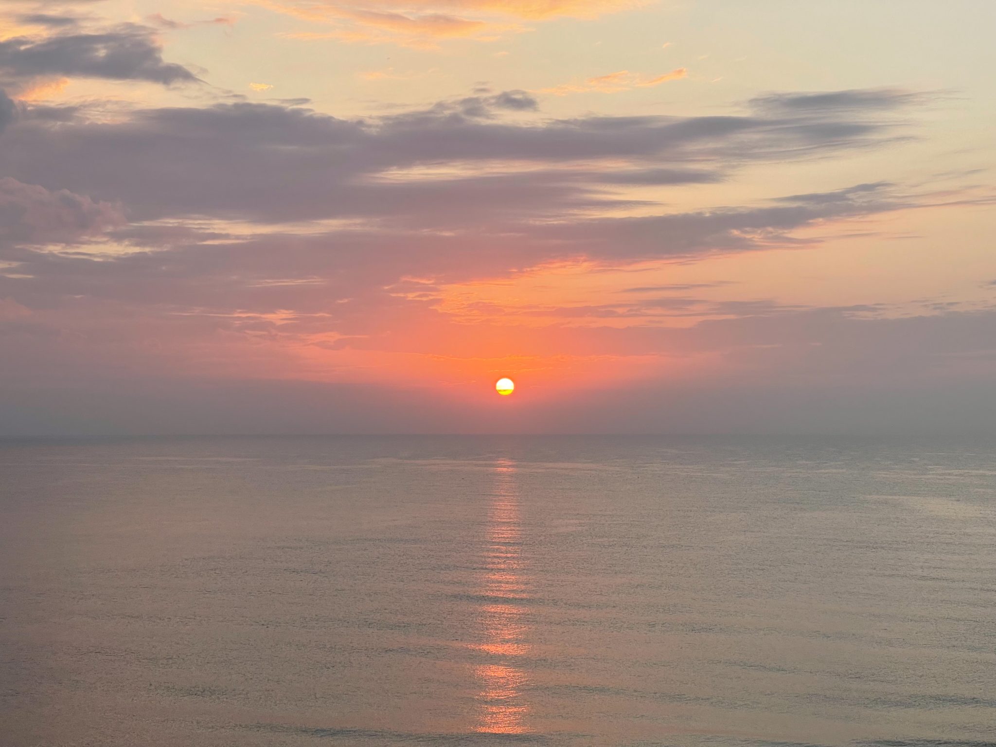 Sunrise over the Atlantic Ocean in Daytona Beach