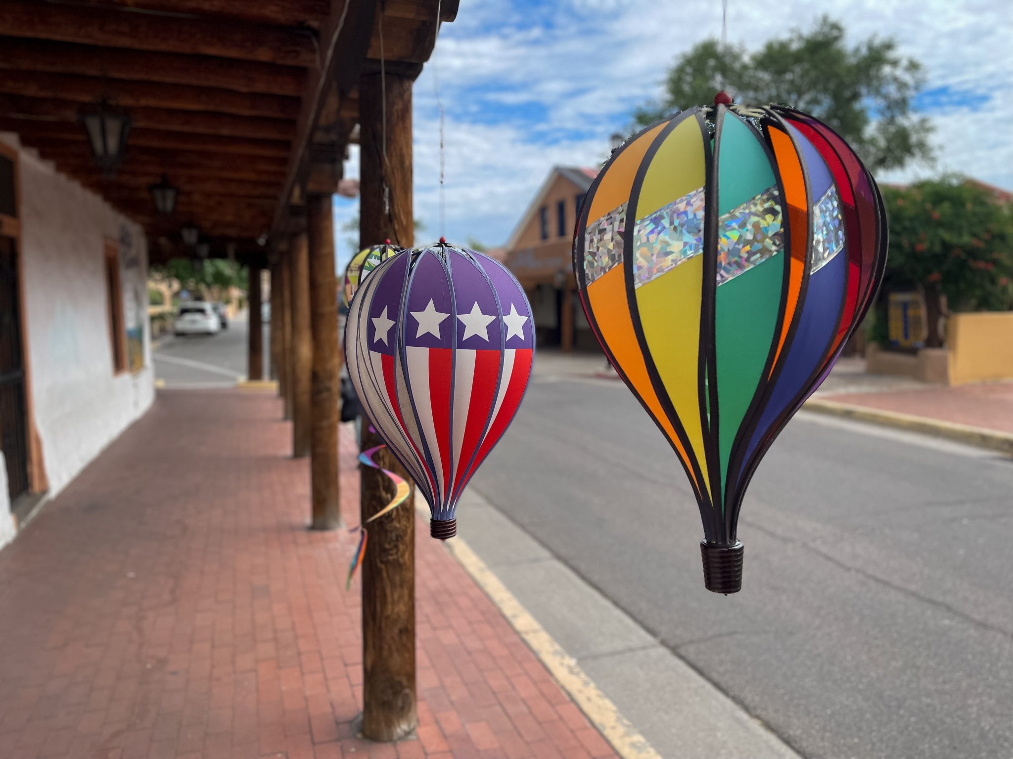 colorful balloons in old town Albuquerque