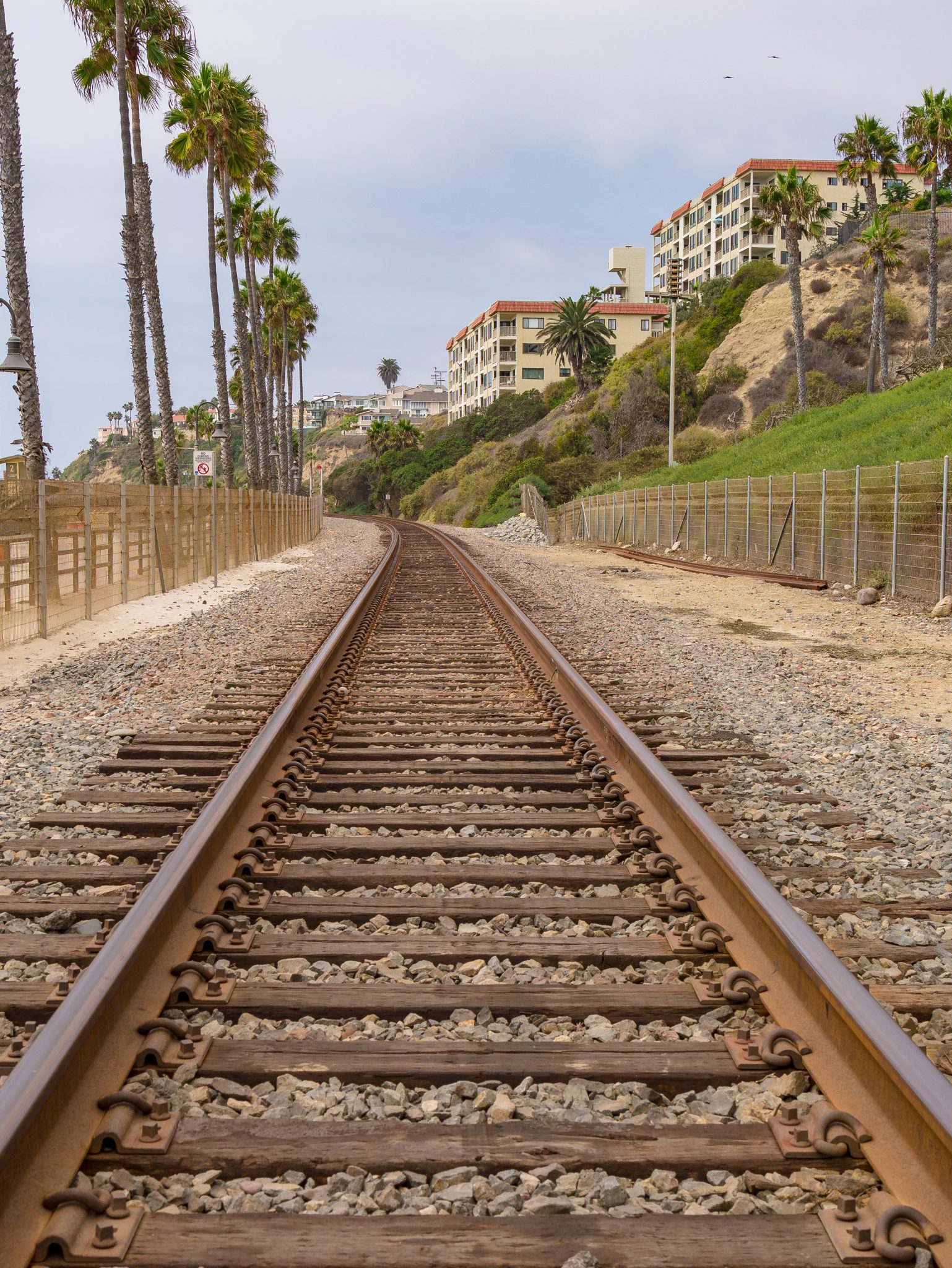 Railroad tracks in Carlsbad California