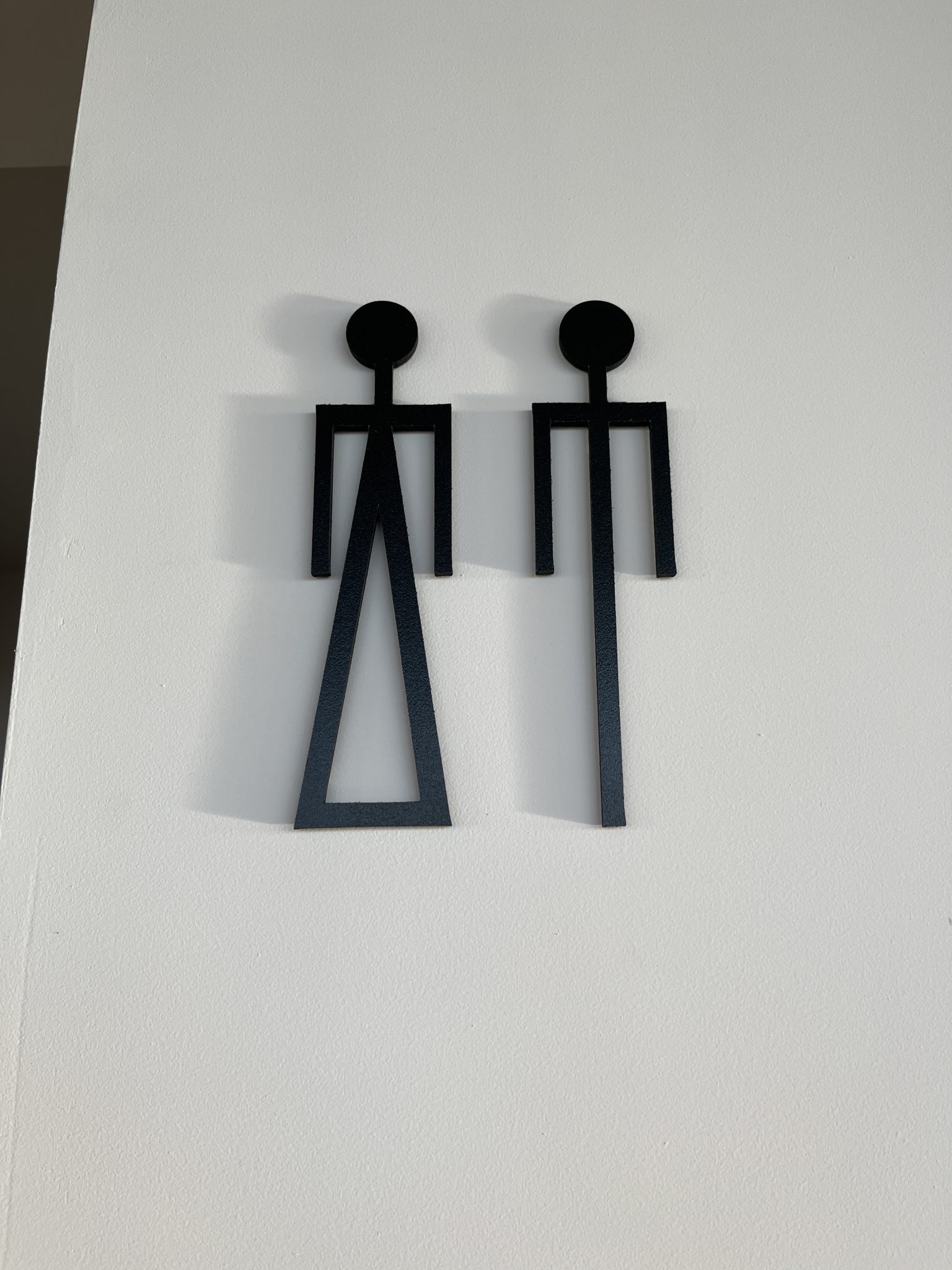 Sign outside a bathroom