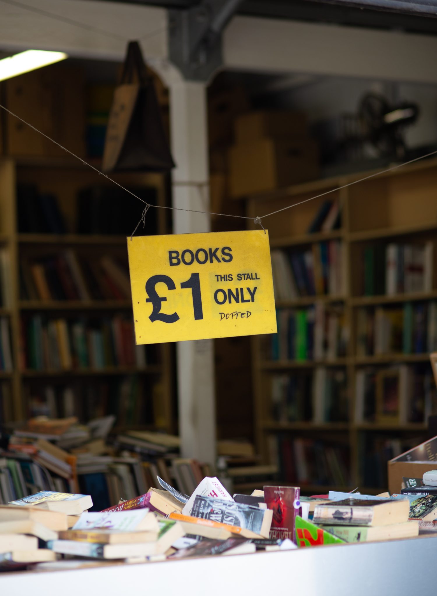 Books, reading, bookstore, one pound books
