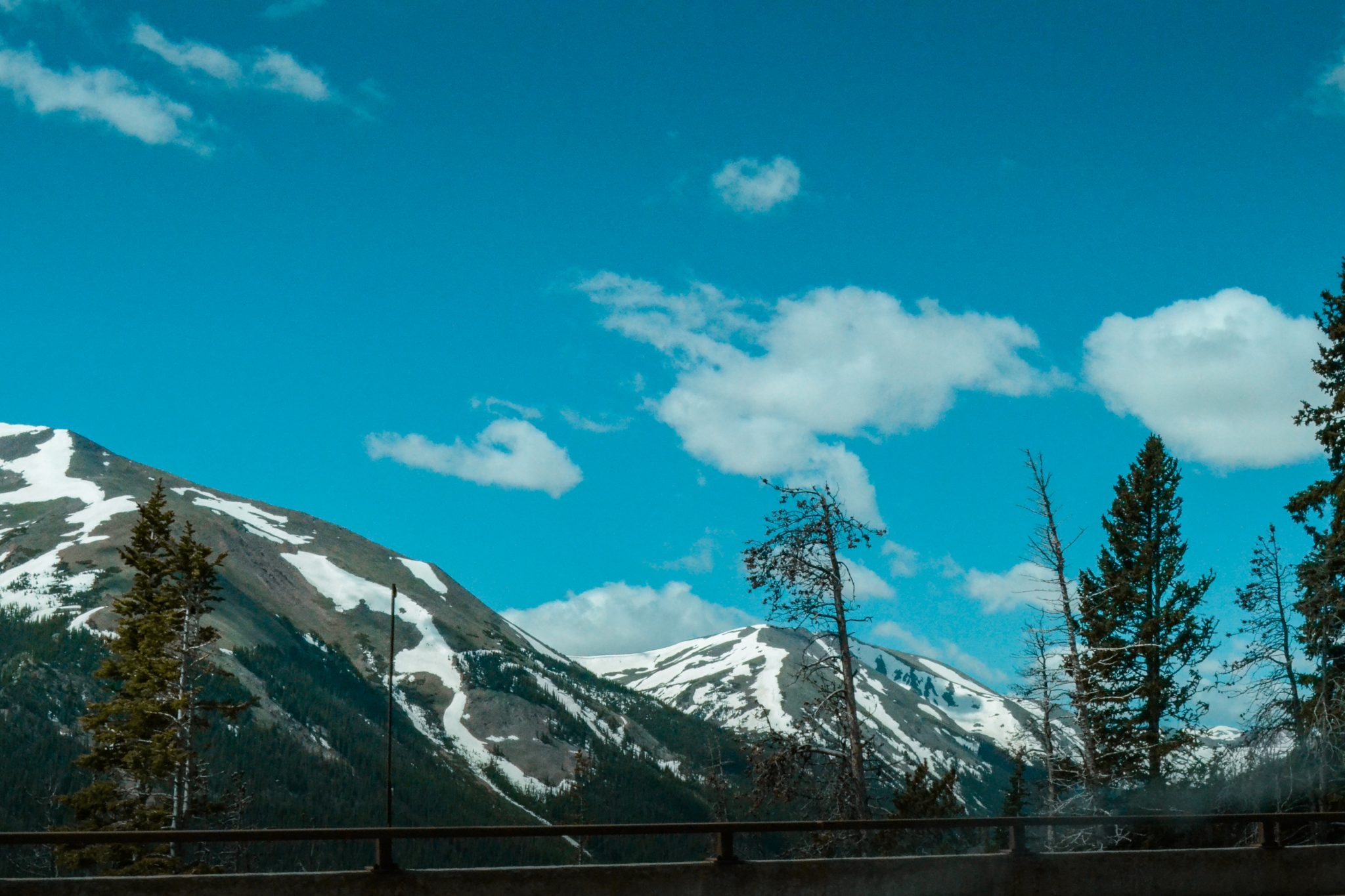 Roadside mountains in Colorado