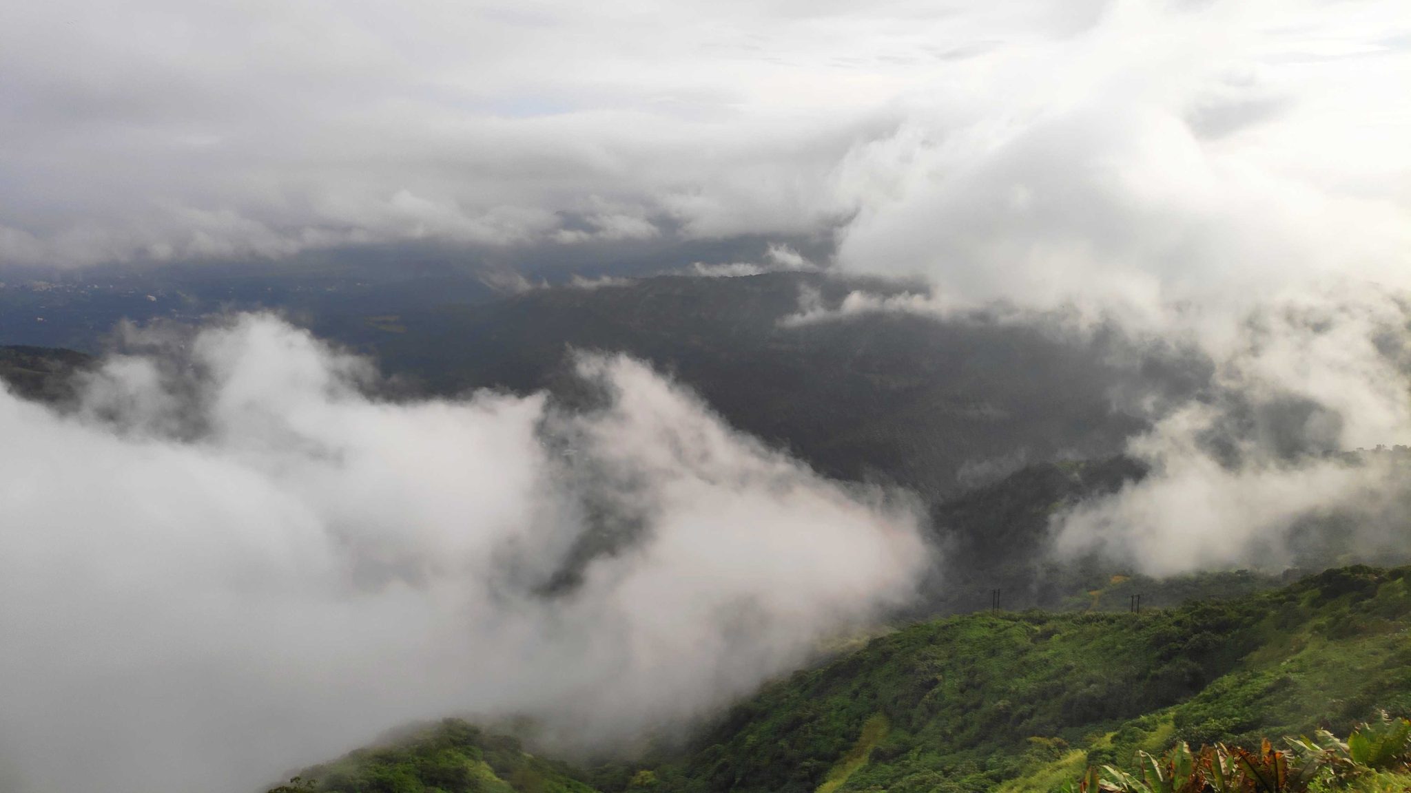 Cloud, Fog, Hills and Nature from Sinhgad Fort