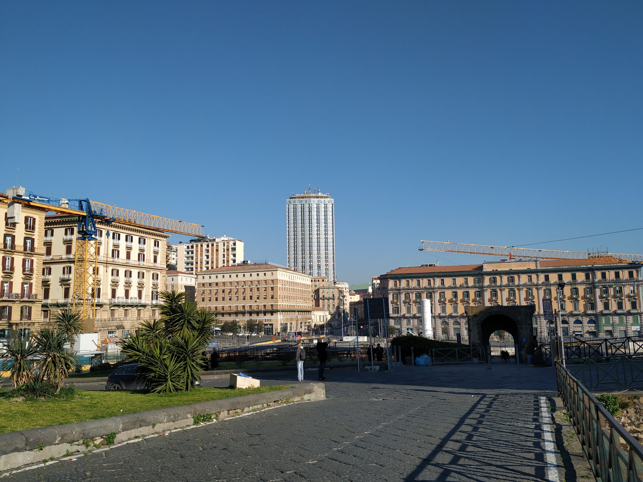 The square in front of the Maschio Angioino, Naples