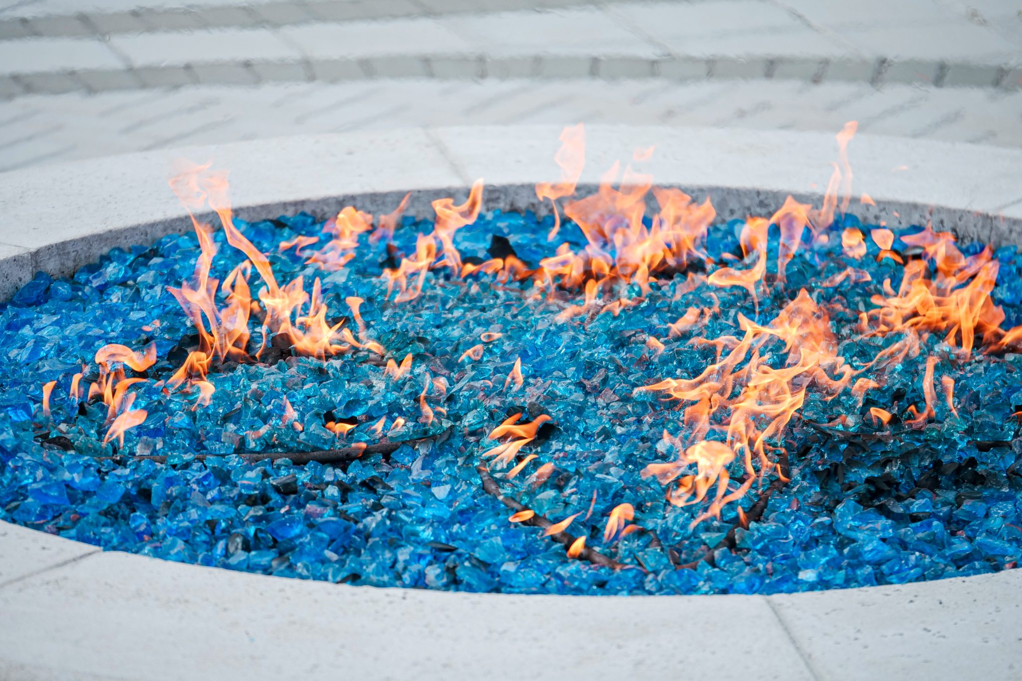 Fireglass fire pit