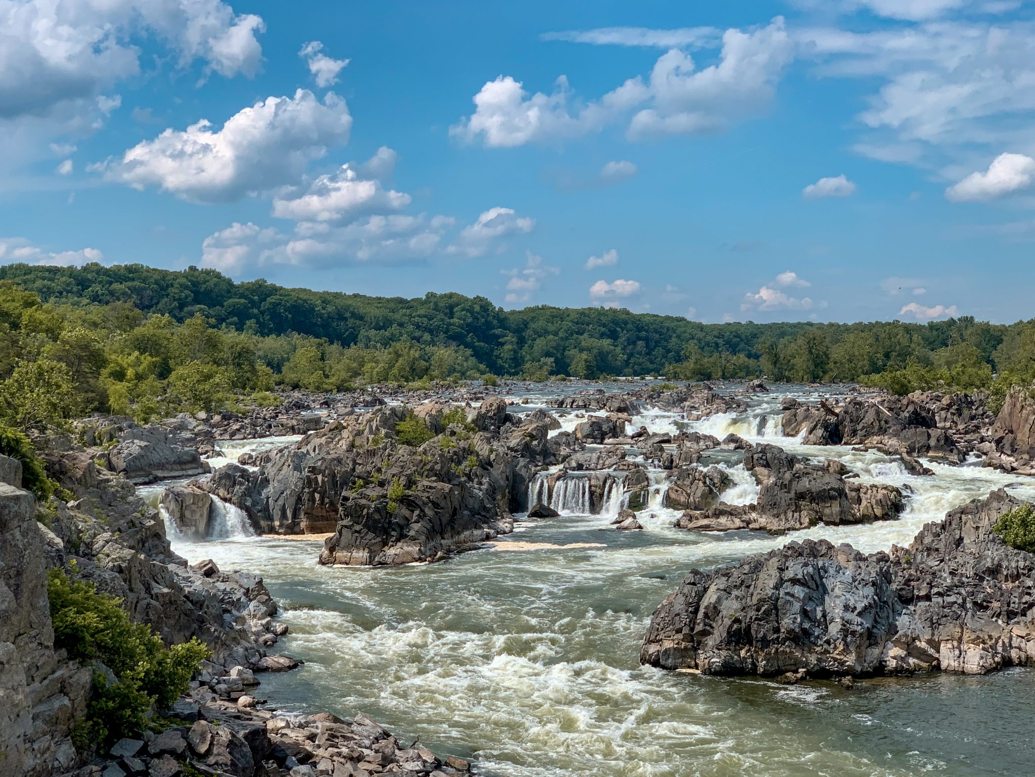 Waterfalls of Great Falls National Park in Virginia