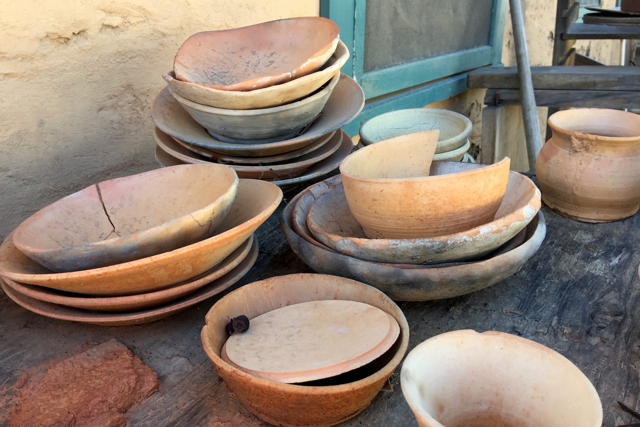 Old Terra Cotta And Ceramic Spanish Pottery