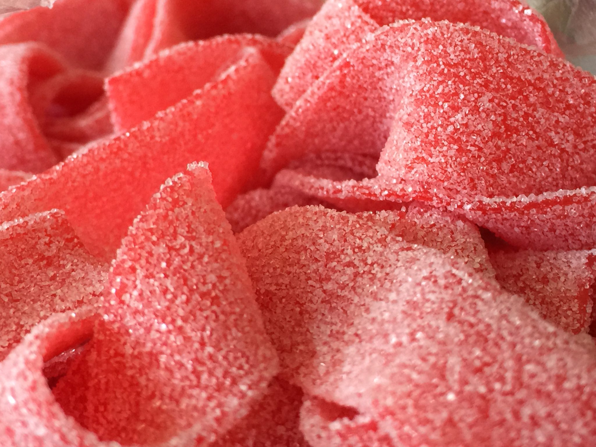 Strawberry Sugar Sour Belts Candy