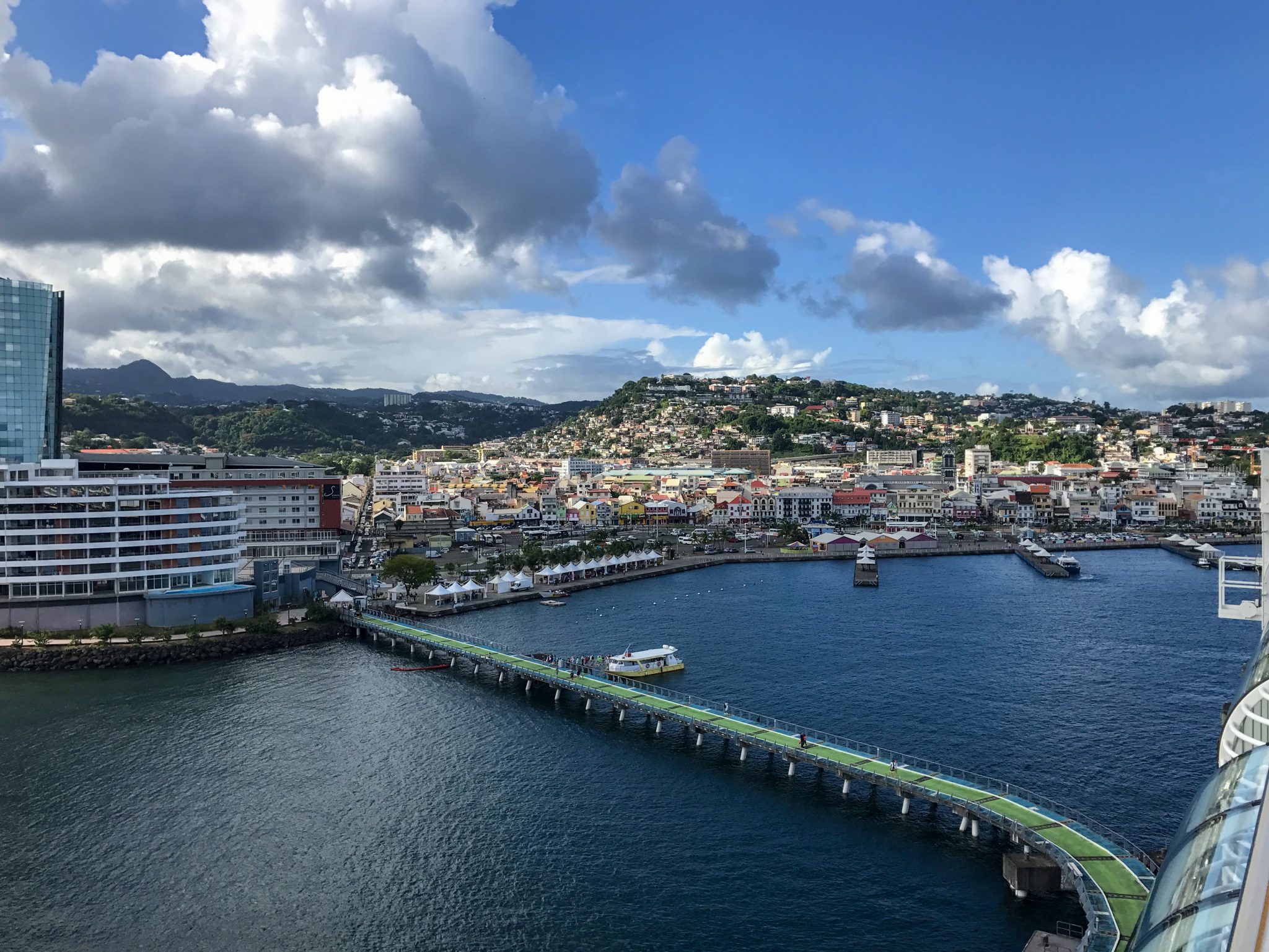 Fort de France cruise port in Martinique