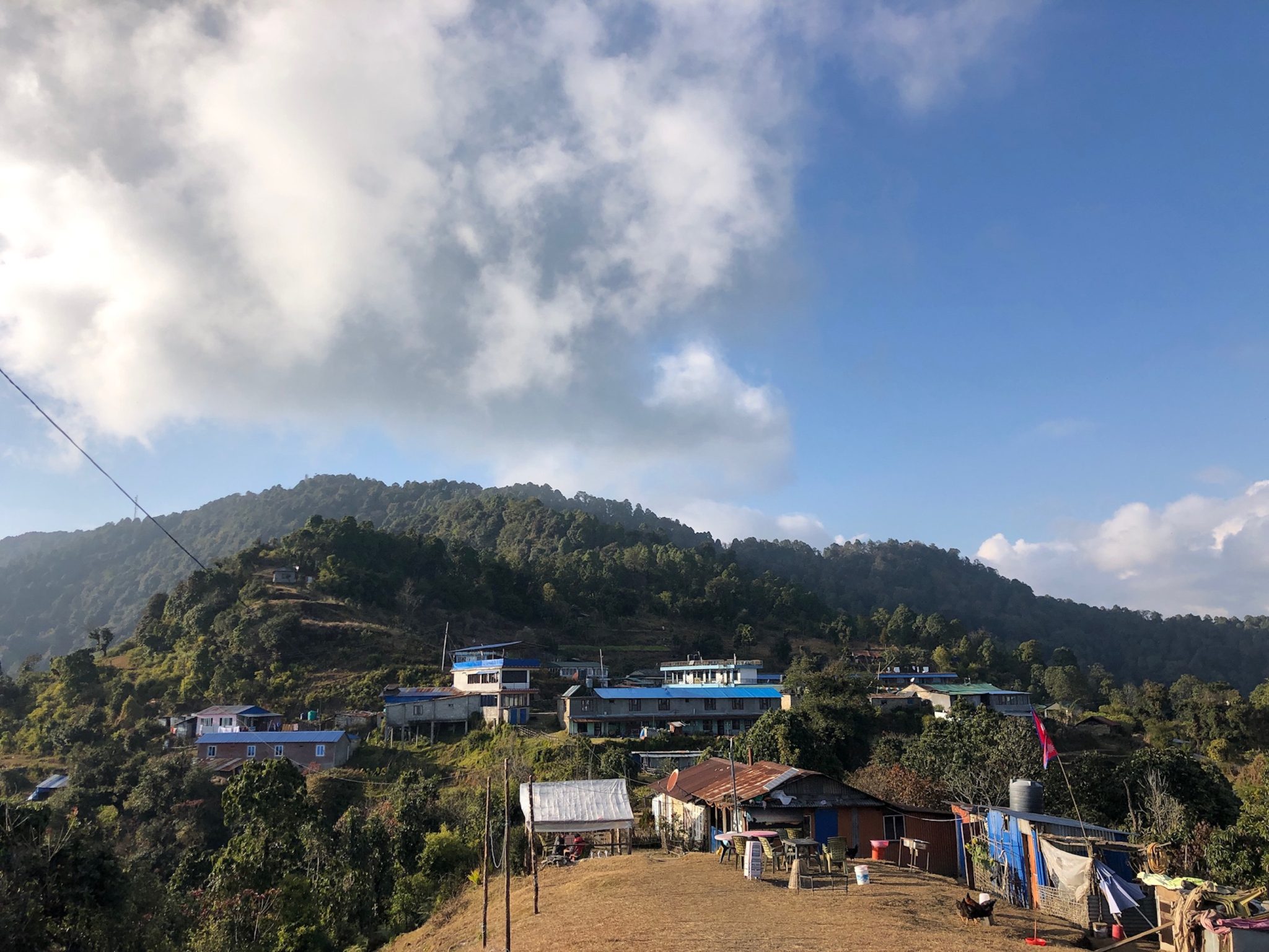 A wenstern Nepal hilly town