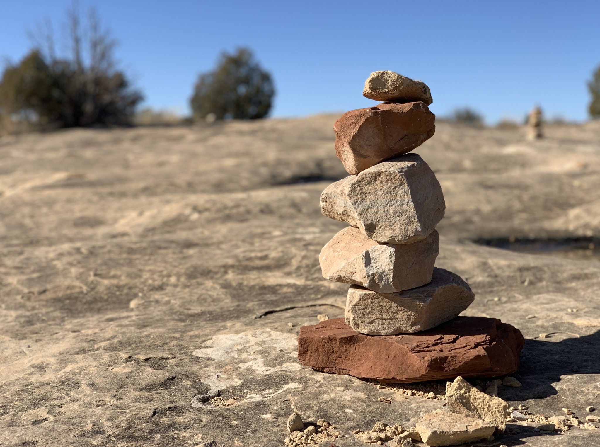 Stacked Rock Cairn