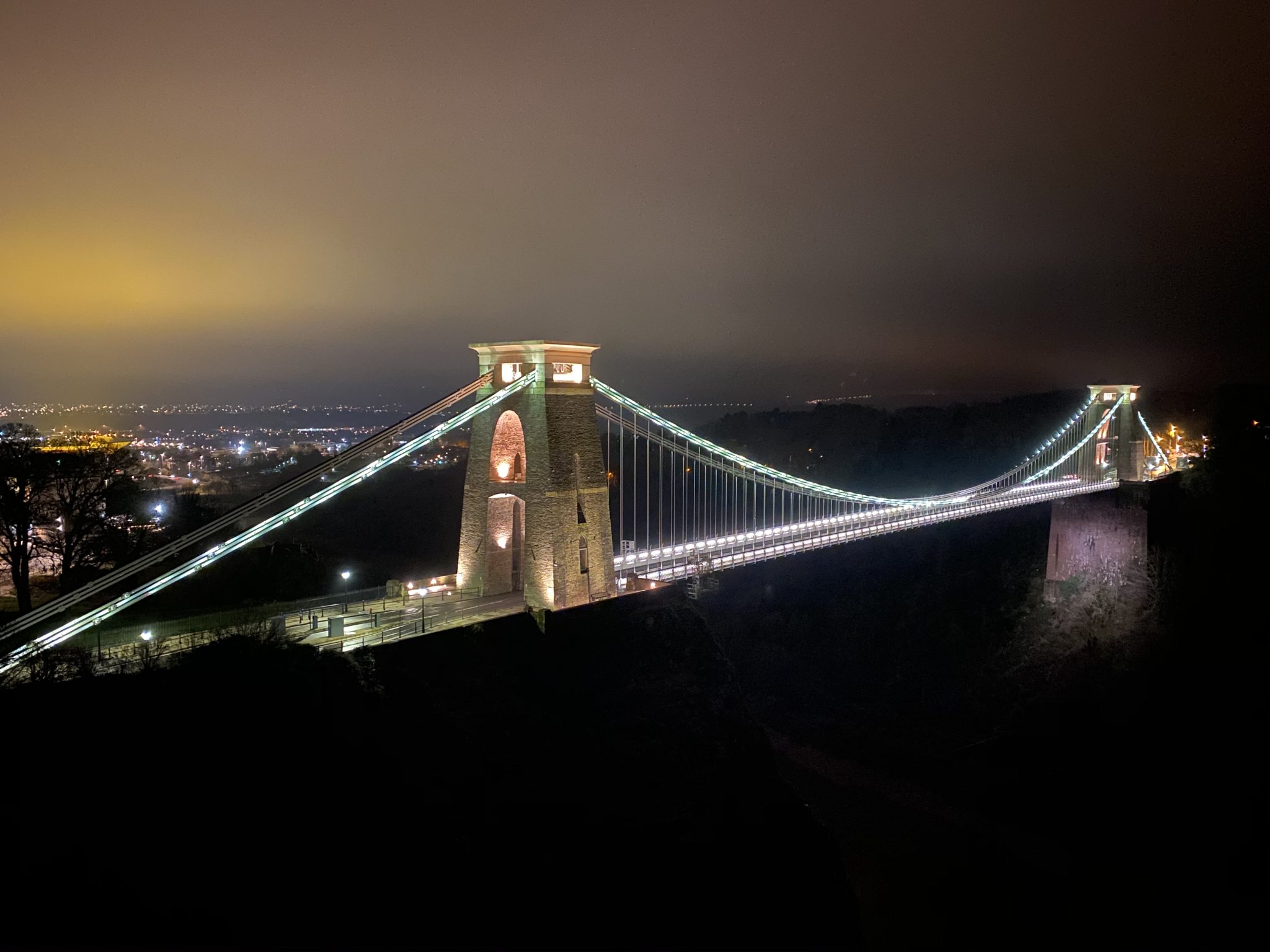 Clifton Suspension Bridge (by night), Bristol, UK