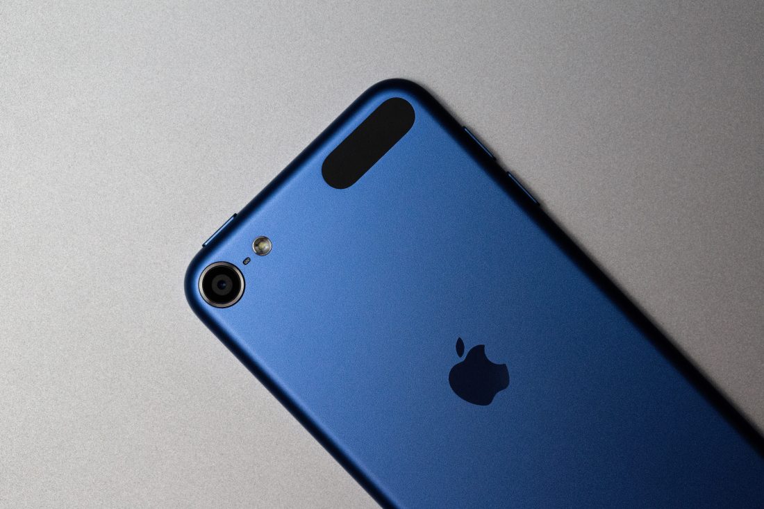 Blue iPhone Closeup