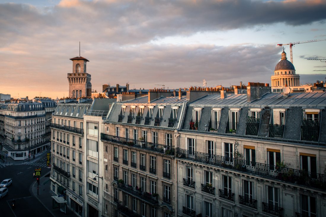 Paris Rooftops Evening