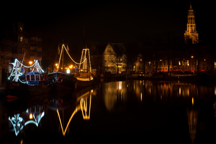 Groningen city at night