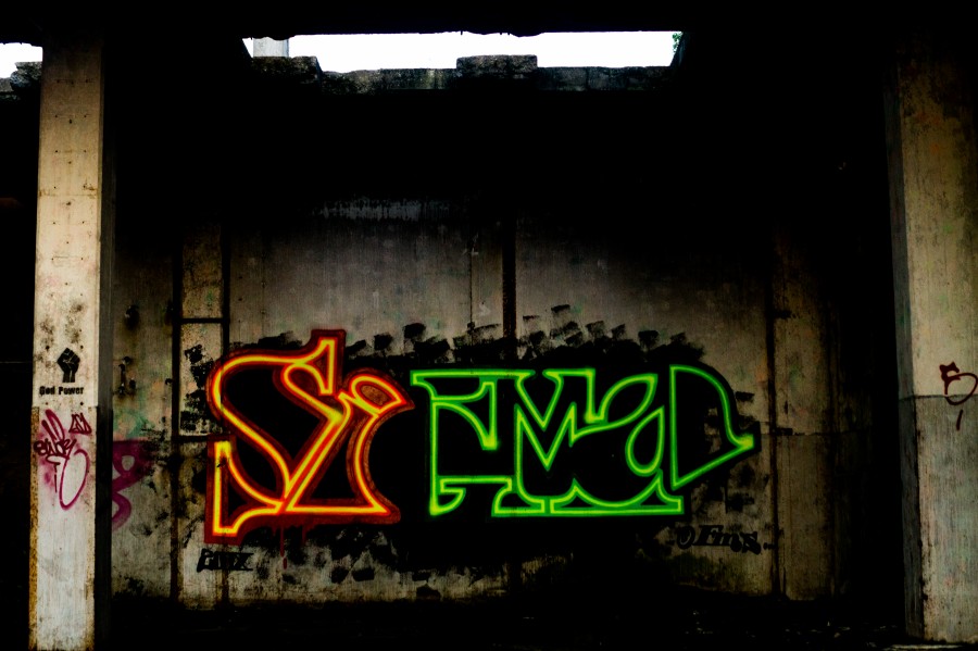 Neon graffiti