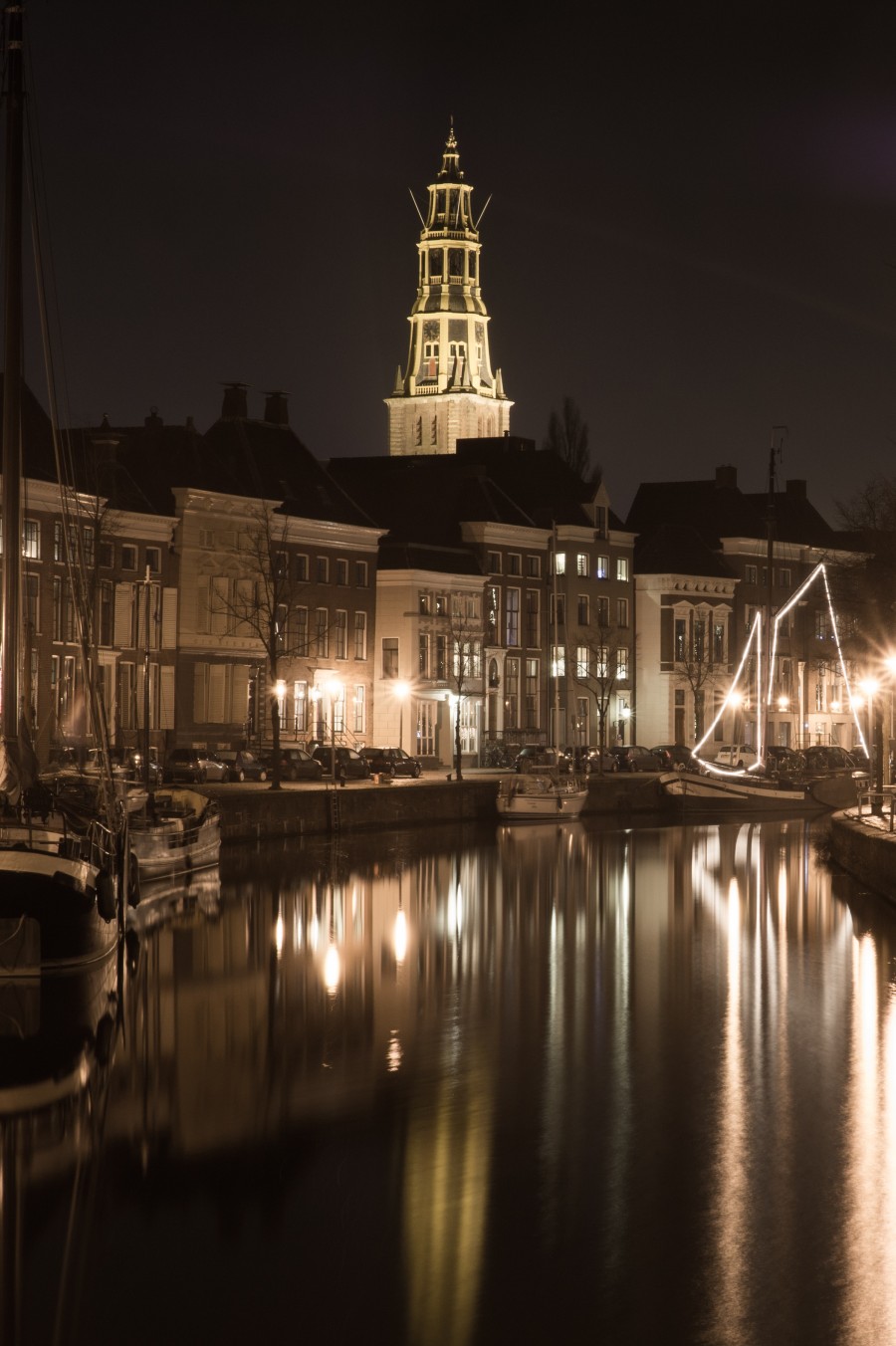 Groningen at night