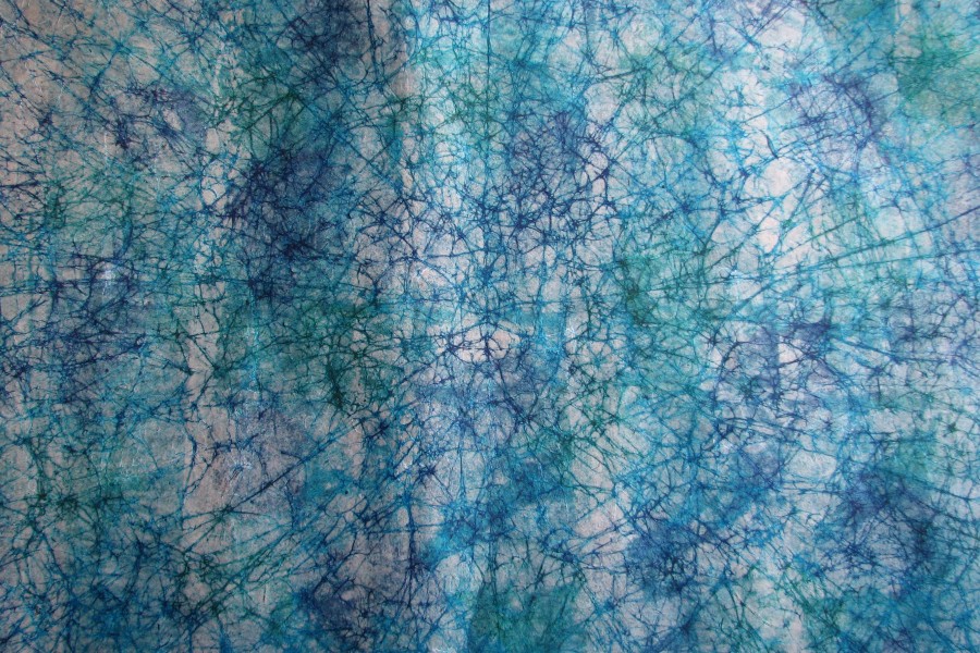 blue tie-dyed paper