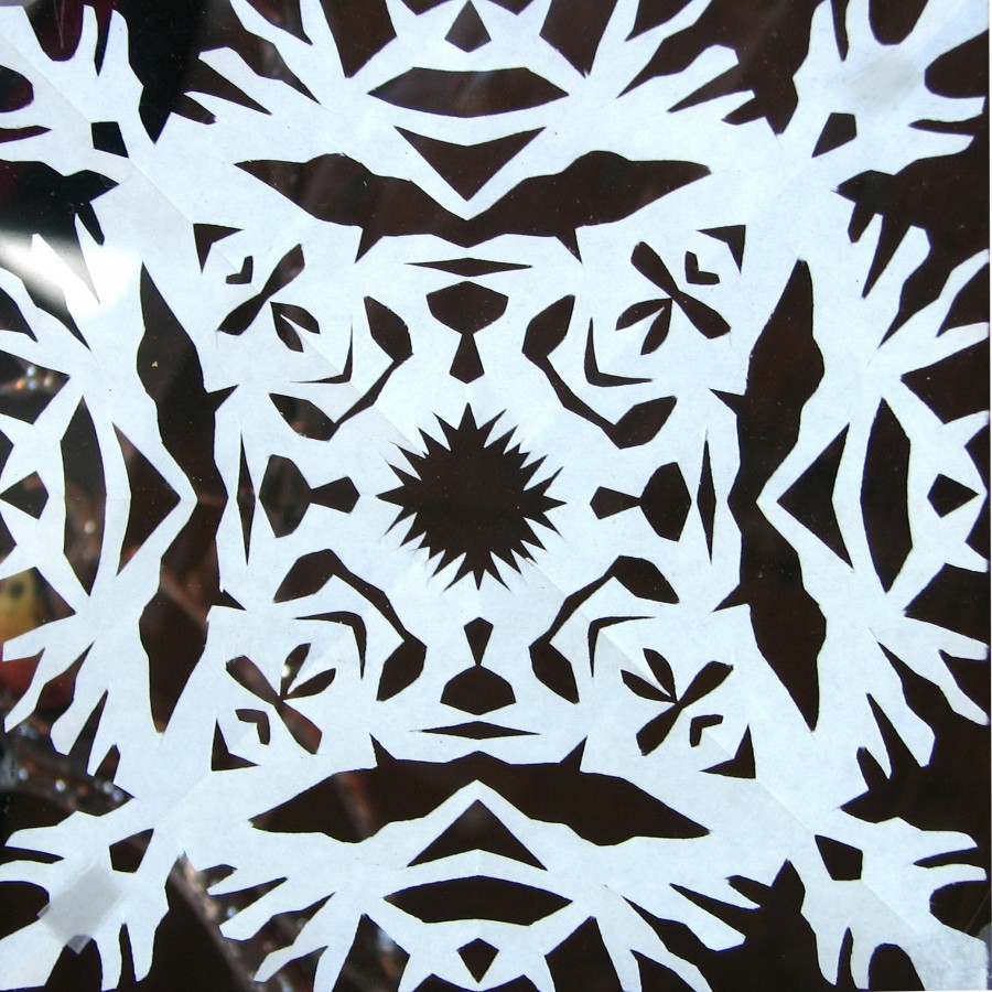 paper snowflake pattern