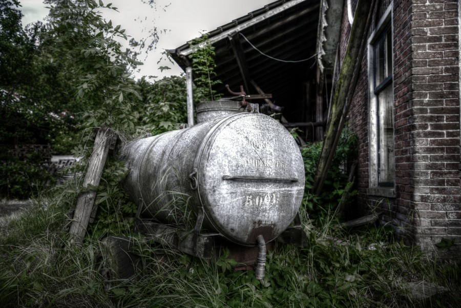 Abandoned tank