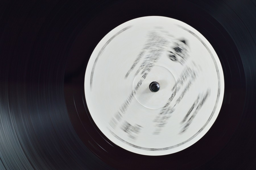 vinyl disc detail