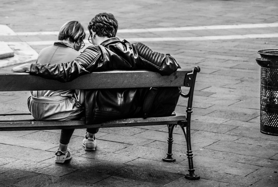 Together on a bench