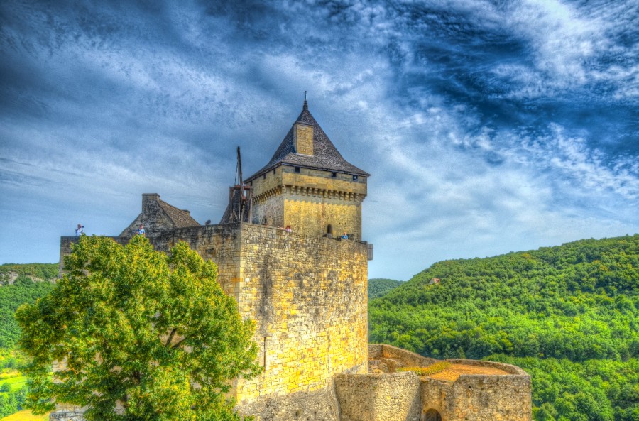 French castle in HDR