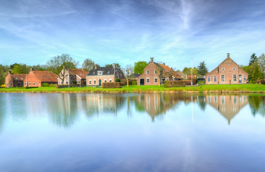 Water houses in Veendam