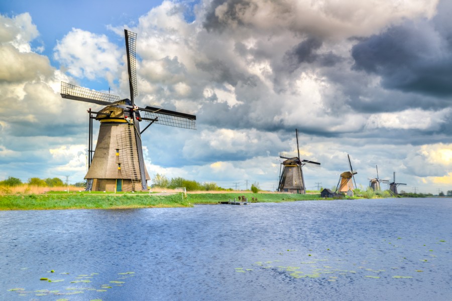 Dutch mills at Kinderdijk