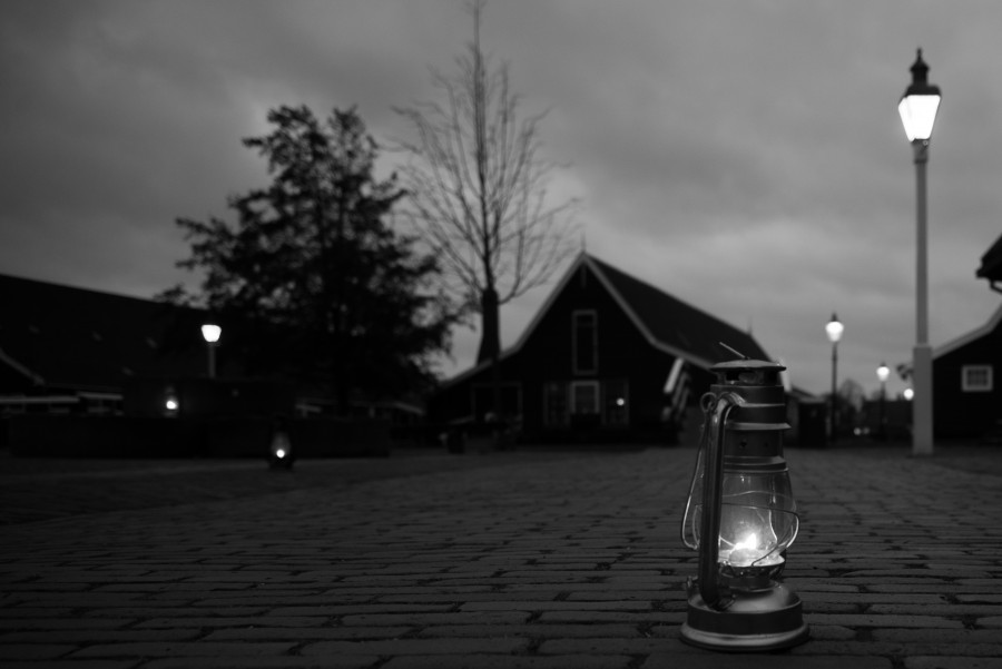 Lamp in the dark