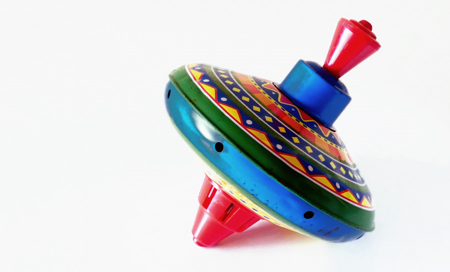 Retro Spinning Top Toy