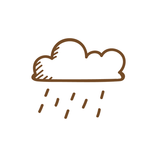 Rain Cloud Vector Graphic