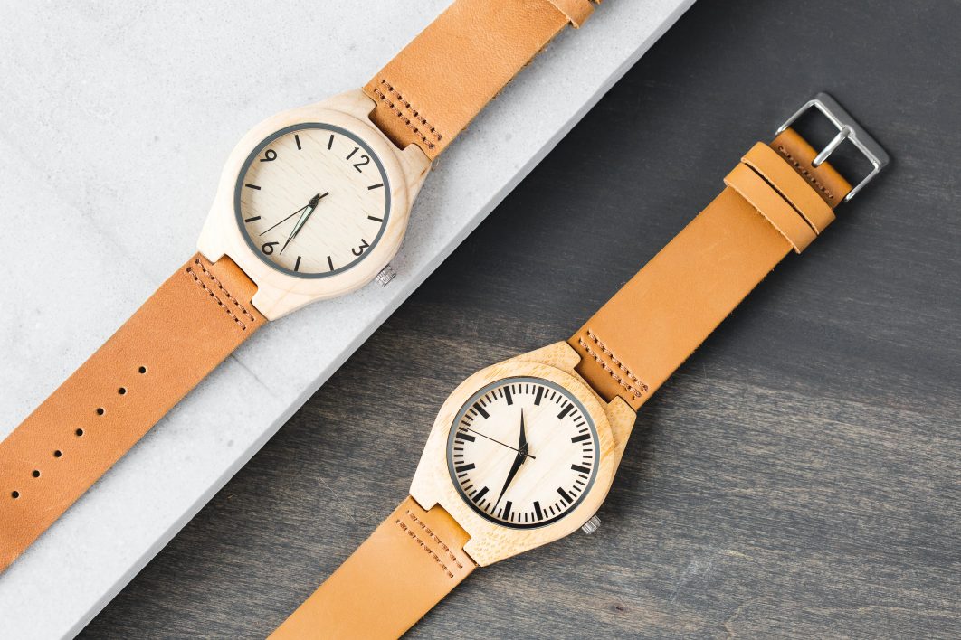 Wood and Leather Watches