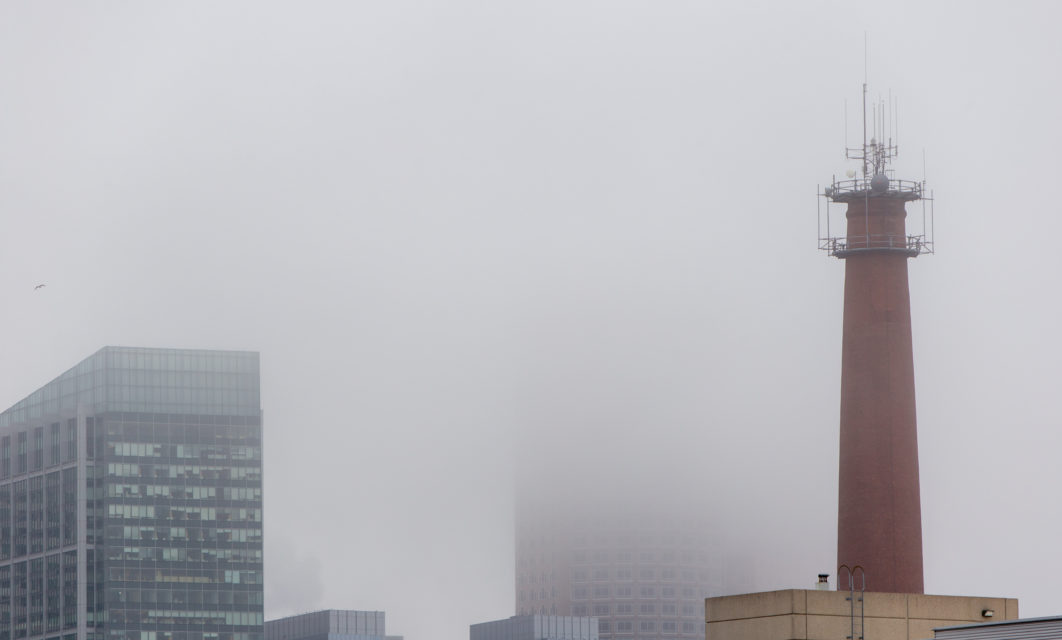 City Fog Buildings