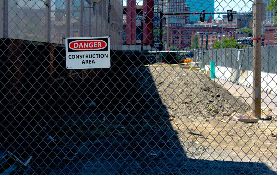 Danger Fence Construction