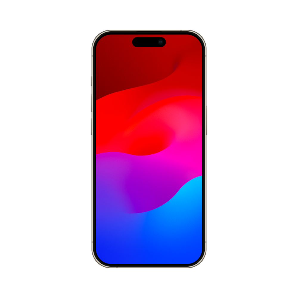 iPhone 15 Pro Mockup Vector Graphic