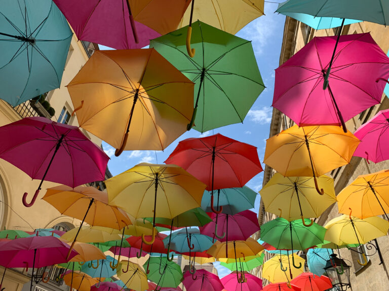 Colored Umbrellas Street