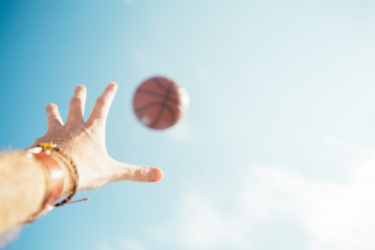 Basketball Hand Sky