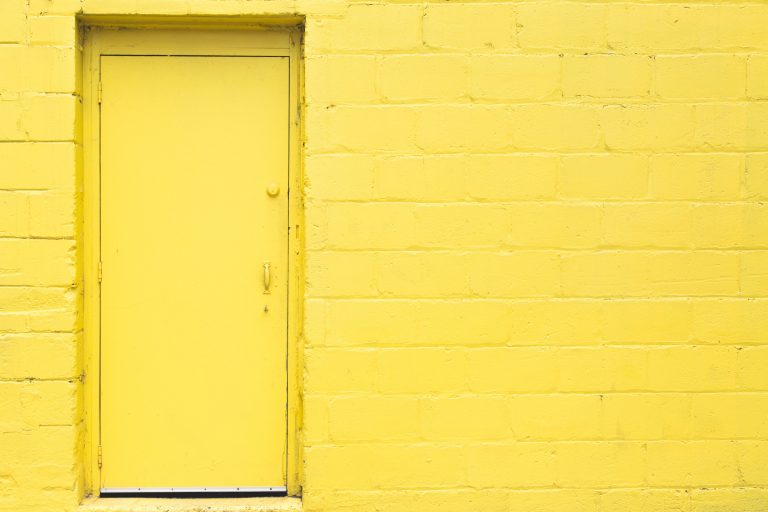 Yellow Door and Wall