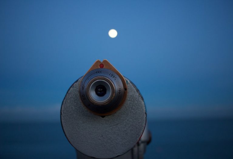Night Sky Viewer Moon Calm