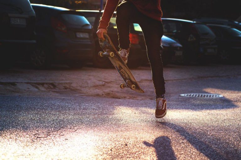 Riding a Skateboard