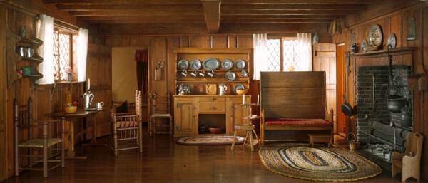 A1: Massachusetts Living Room and Kitchen, 1675-1700