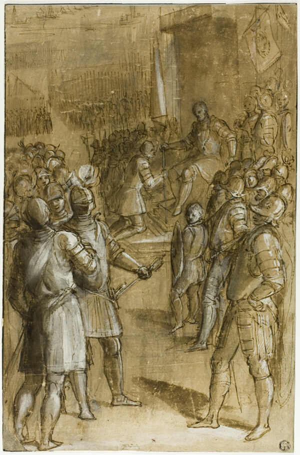 Study for Cosimo I Reorganizing the Tuscan Troops