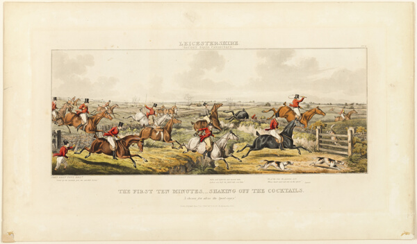 The First Ten Minutes, plate two from The Leicestershire Hunt