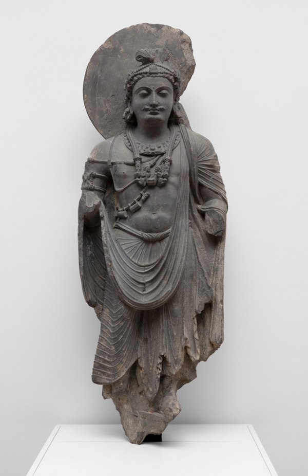 Standing Bodhisattva with Human-Figure Necklace